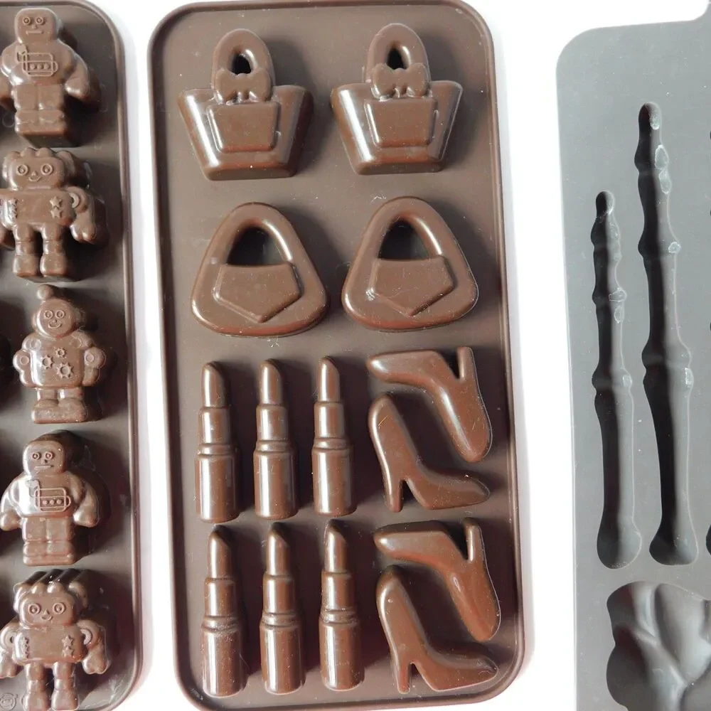Silicone Mold Candy Crafts Lot of 9 Halloween Christmas Baking Jello Soaps Craft